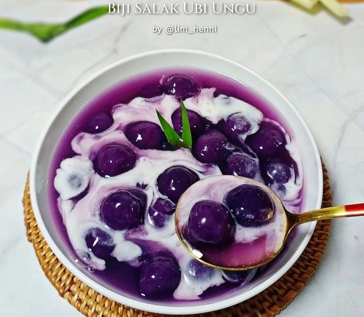 Dessert Tradisional Rasa Sultan: Biji Salak Ubi Ungu