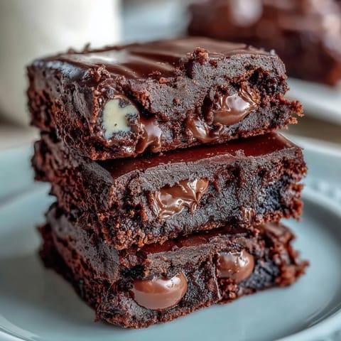 Fudgy Brownies, Kue Cokelat Lembut, Tekstur Padat Menggoda