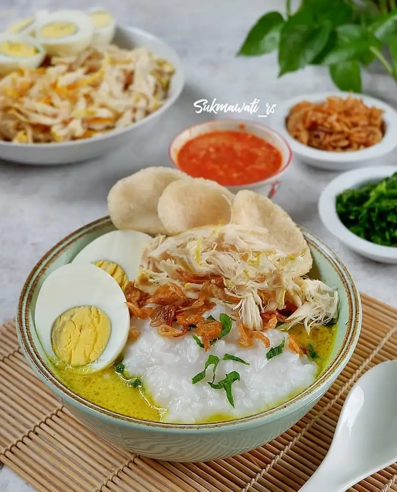 Bubur Ayam Bandung Spesial Kuah Kuning Gurih Dan Praktis